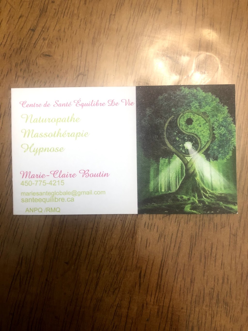 Centre de Santé Équilibre de Vie (Naturopathe/Massothérapeute/Hypnose) | 317 Rue Racine local 200, Granby, QC J2G 3B6, Canada | Phone: (450) 775-4215