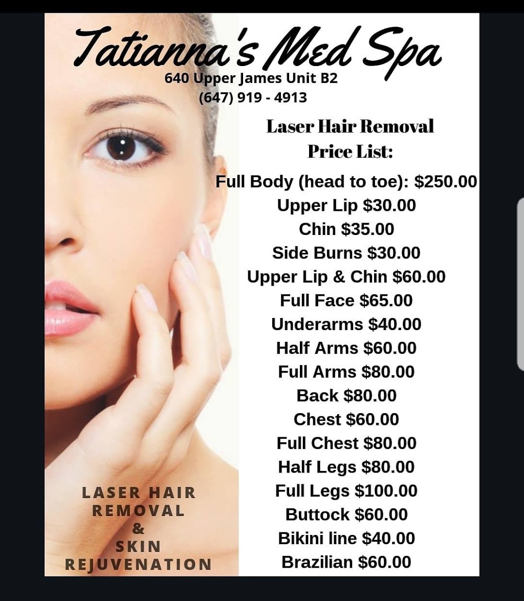 Tatiannas Med Spa | 18 Robinson St S, Grimsby, ON L3M 3C4, Canada | Phone: (647) 919-4913
