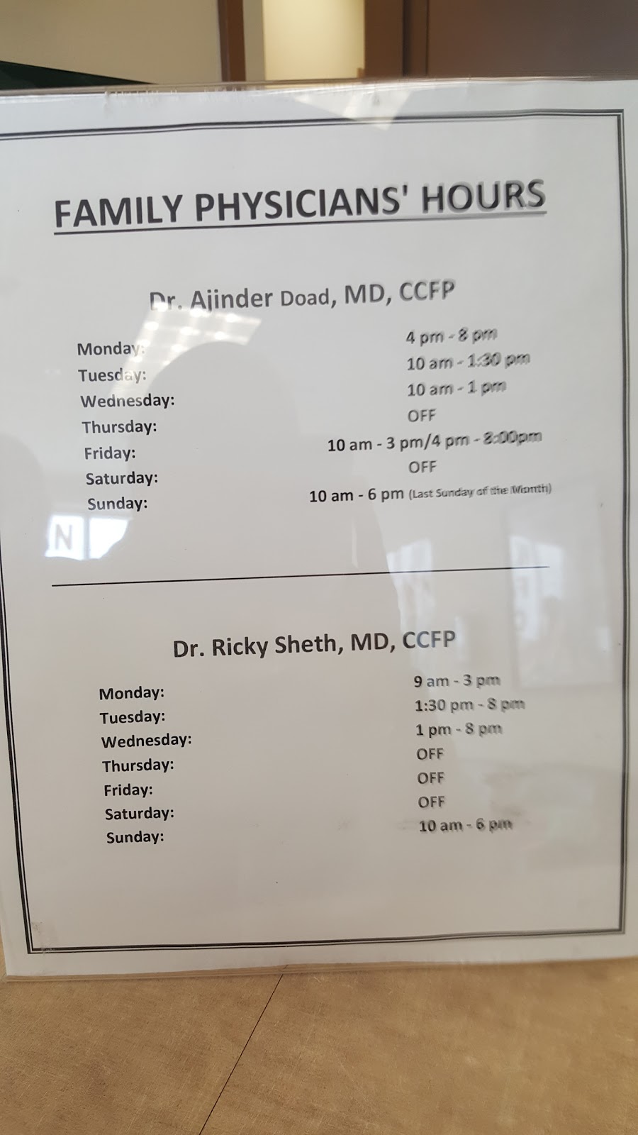 Tower Hill Medical Centre | 380 Tower Hill Rd #17, Richmond Hill, ON L4E 0T8, Canada | Phone: (289) 475-6104