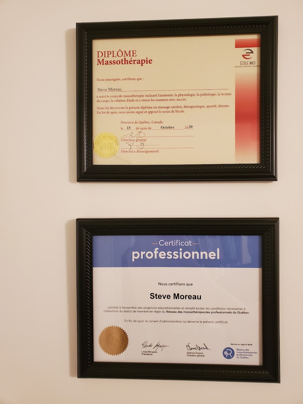 Steve Moreau, massothérapeute | 642 Rue Taché, Saint-Pascal, QC G0L 3Y0, Canada | Phone: (418) 863-2041