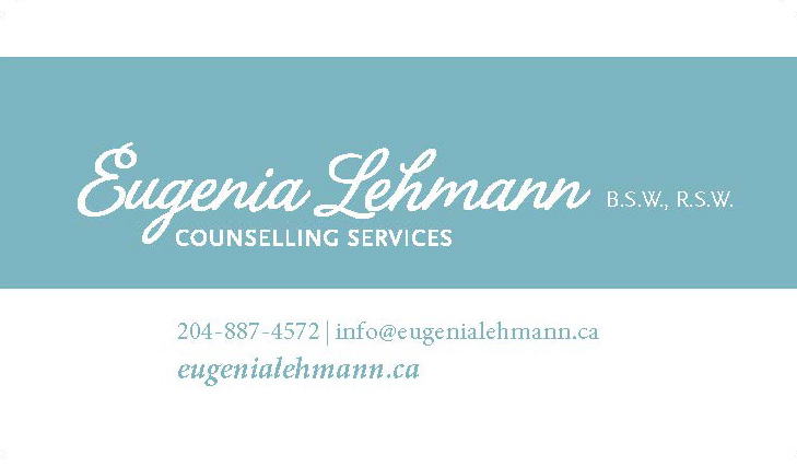 Eugenia Lehmann Counselling Services | 1211 Kildonan Dr, Winnipeg, MB R2G 1J8, Canada | Phone: (204) 887-4572
