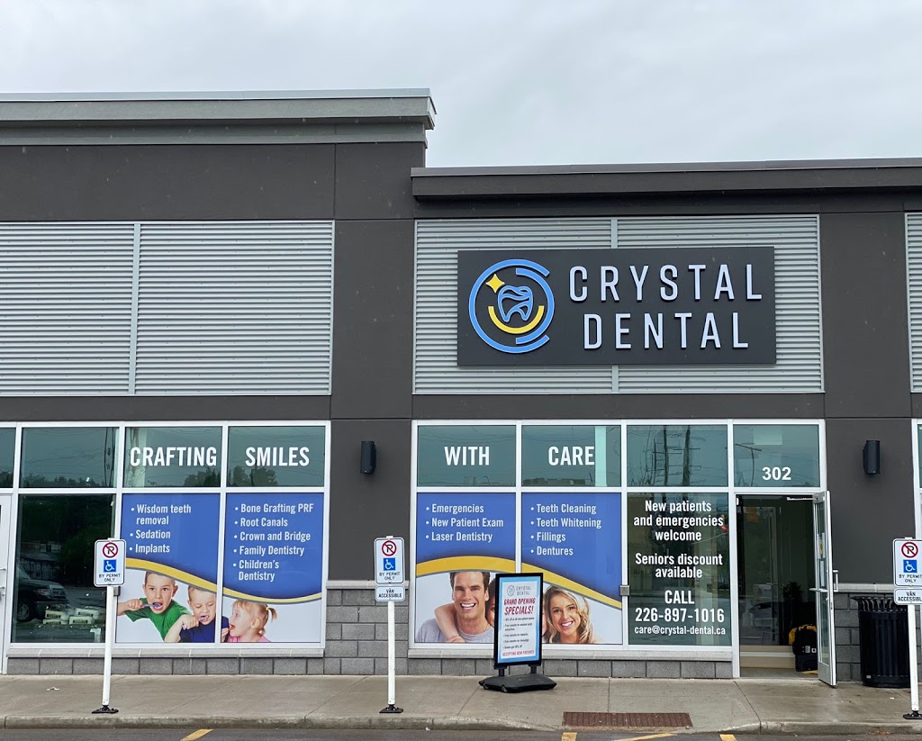 Crystal Dental | 875 St David St N Unit 302, Fergus, ON N1M 2W3, Canada | Phone: (226) 897-1016