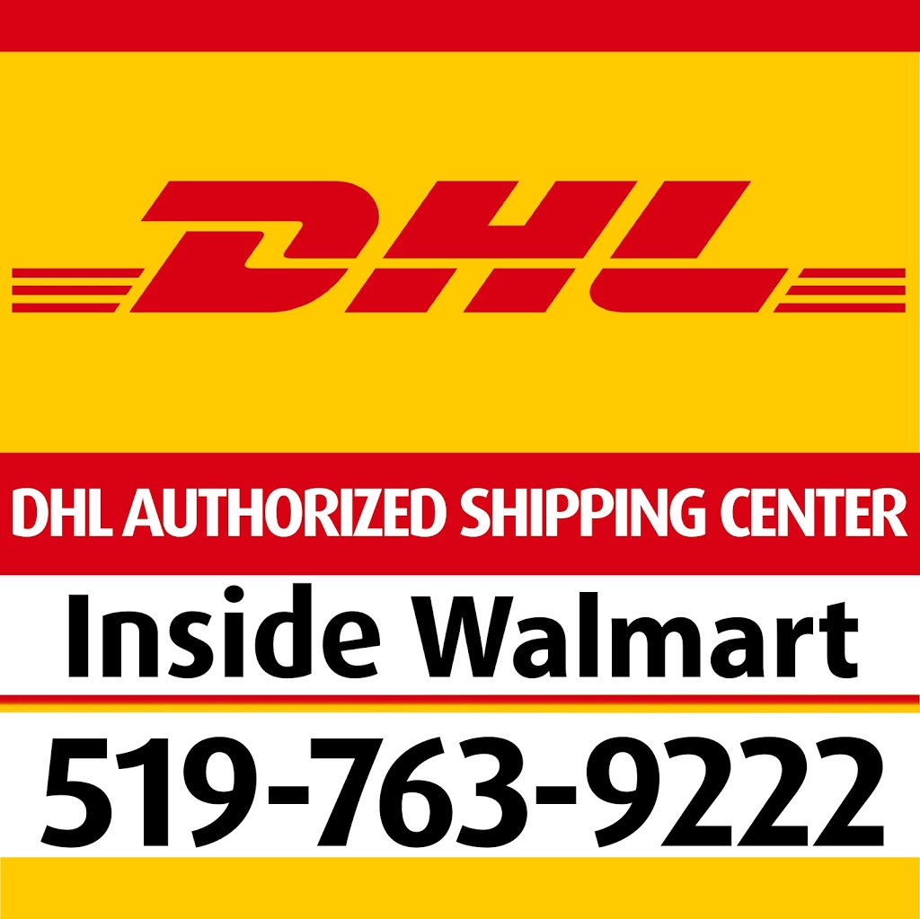 DHL Authorized Shipping Centre Guelph (Inside Walmart) 7 days a week | Inside Walmart, 11 Woodlawn Rd W, Guelph, ON N1H 1G8, Canada | Phone: (519) 763-9222