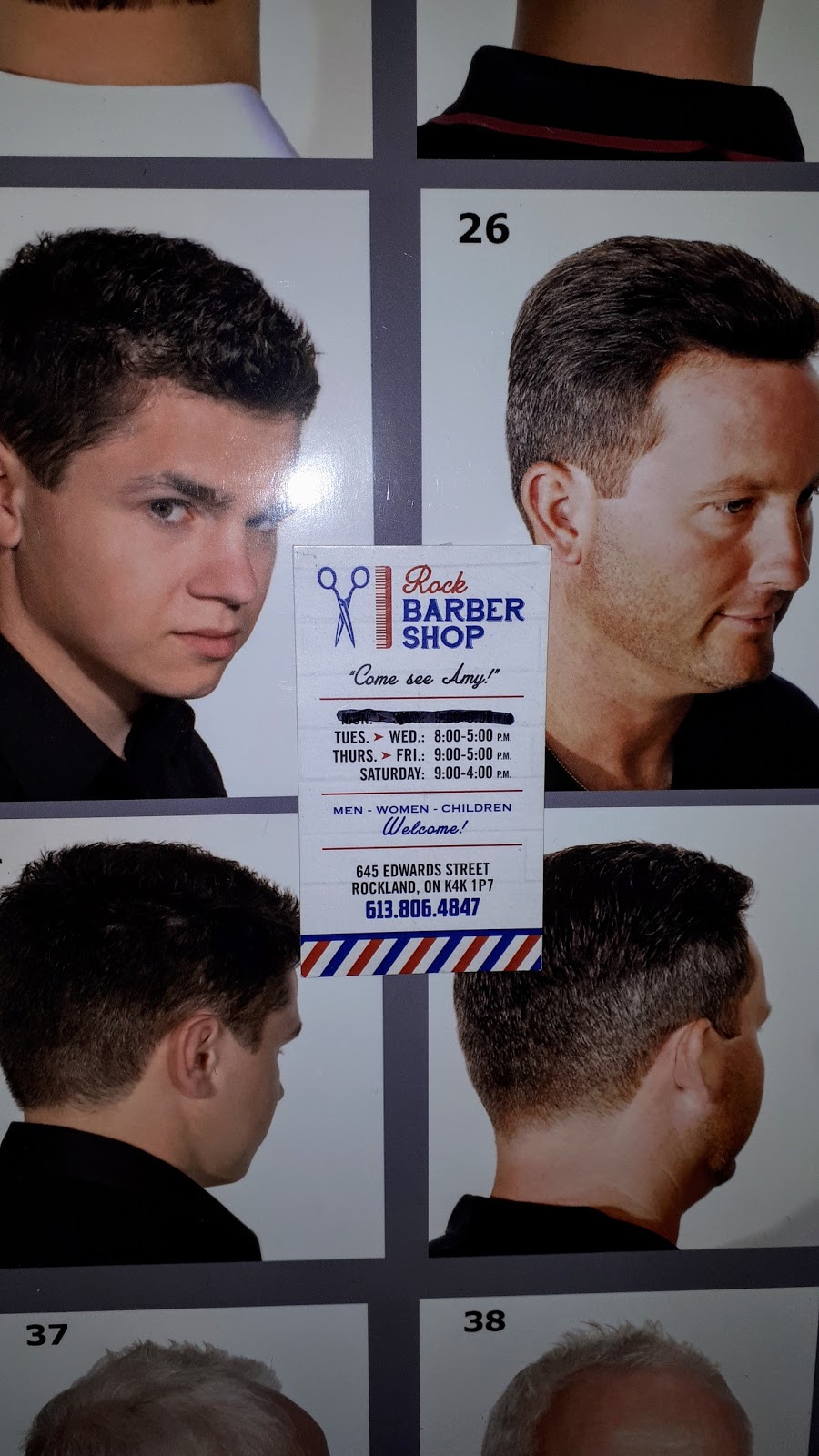 ROCK, L,Barber shop | 645 Edwards St, Rockland, ON K4K 1K2, Canada | Phone: (613) 806-4847