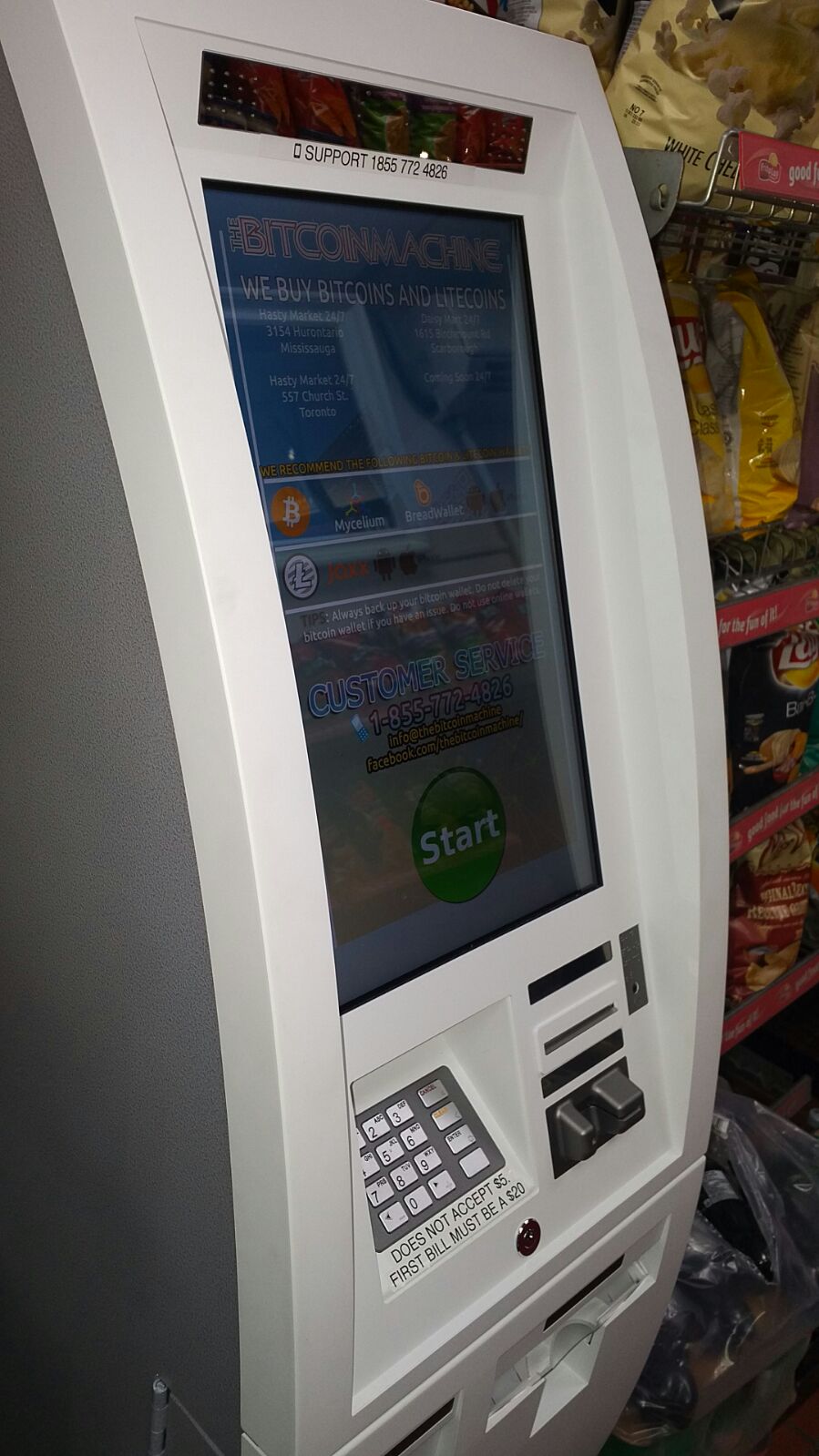 TheBitcoinMachine.com ATM | 1052 Pape Ave, East York, ON M4K 3W2, Canada | Phone: (855) 772-4826