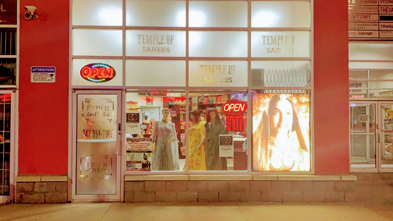 Temple of Sarees | 3351 Markham Rd #101, Scarborough, ON M1X 0A6, Canada | Phone: (647) 351-7000
