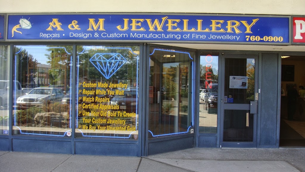 A & M Jewellery | 7880 Keele St, Concord, ON L4K 4G7, Canada | Phone: (905) 760-0900