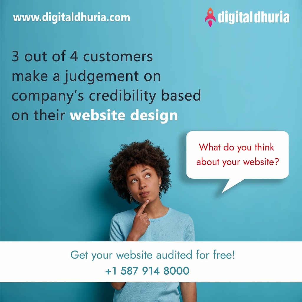 Digital Dhuria (Digital Marketing Agency) | 343 Saddlecreek Point NE, Calgary, AB T3J 4R9, Canada | Phone: (587) 914-8000
