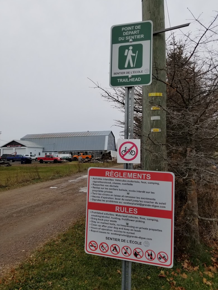 Sentier de lécole entrée sud | Route 530, Grande-Digue, NB E4R 5E1, Canada | Phone: (506) 345-1493