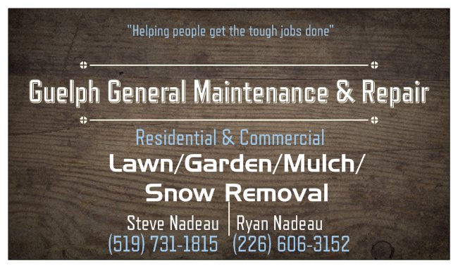 Guelph General Maintenance | 33 June Ave, Guelph, ON N1H 1H5, Canada | Phone: (226) 606-3152