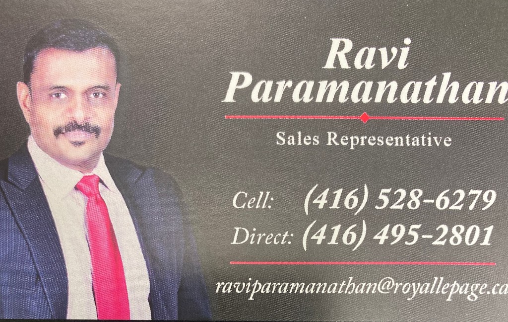 Ravi Paramanathan, Real Estate Salesperson, Royal Lepage Terrequ | 3341 Markham Rd UNIT 127 B, Scarborough, ON M1X 0A5, Canada | Phone: (416) 528-6279