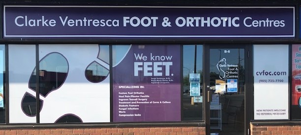 Clarke Ventresca Foot & Orthotic Centres | 572 Niagara St, Welland, ON L3C 1L8, Canada | Phone: (905) 735-7700