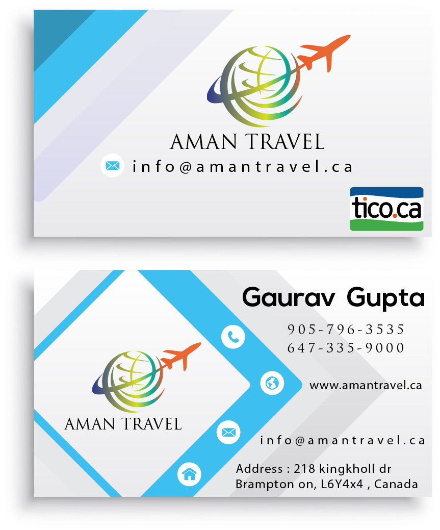 AMAN TRAVEL | 218 Kingknoll Dr, Brampton, ON L6Y 4X4, Canada | Phone: (905) 796-3535