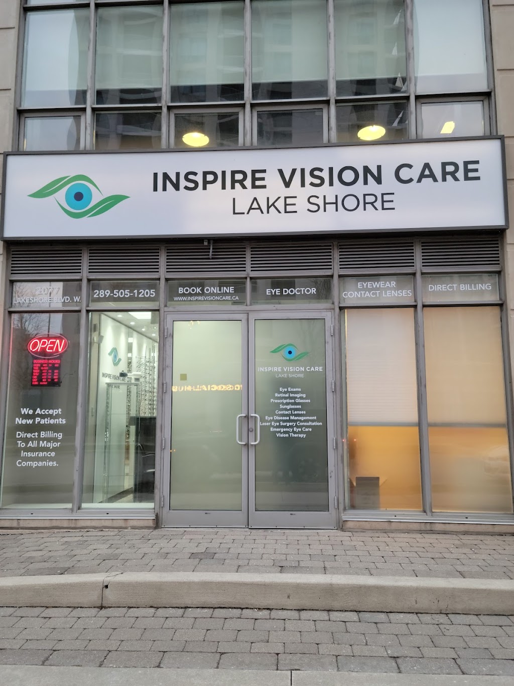 Inspire Vision Care - Lake Shore | 2077 Lake Shore Blvd W, Etobicoke, ON M8V 3Z4, Canada | Phone: (289) 505-1205 ext. 2