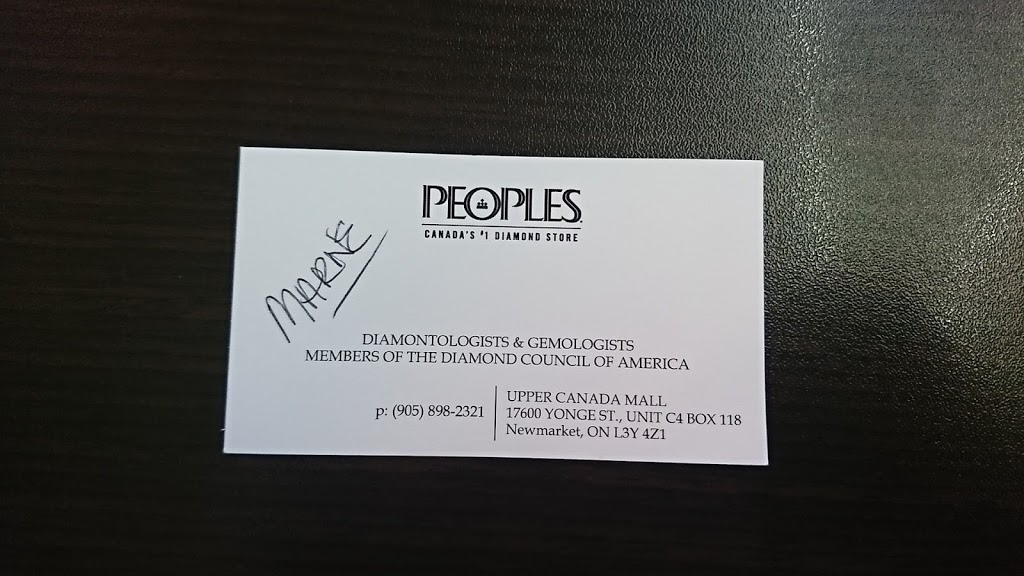 Peoples Jewellers | 17600 Yonge St Unit C4, Newmarket, ON L3Y 4Z1, Canada | Phone: (905) 898-2321