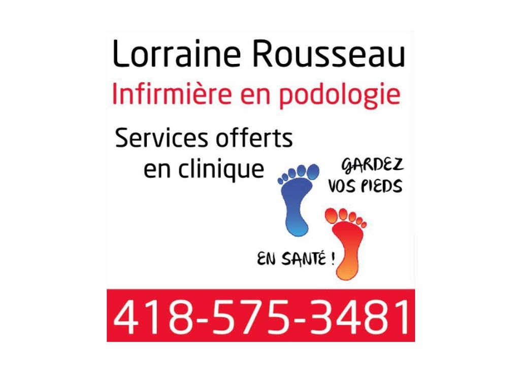 Lorraine Rousseau infirmiere en soins de pieds | 1205 Rue Charest, Saint-Agapit, QC G0S 1Z0, Canada | Phone: (418) 575-3481
