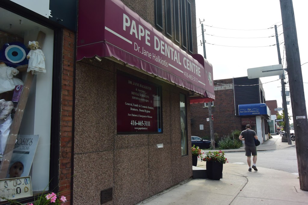 Pape Dental Ctr | dentist | 759 Pape Ave, Toronto, ON M4K 3T2, Canada | 4164653111 OR +1 416-465-3111