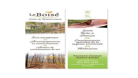 Suzanne Ouimet - Équilibration énergétique, Maître Reiki | 741 Chemin St - Emmanuel, Saint-Clet, QC J0P 1S0, Canada | Phone: (450) 807-2243