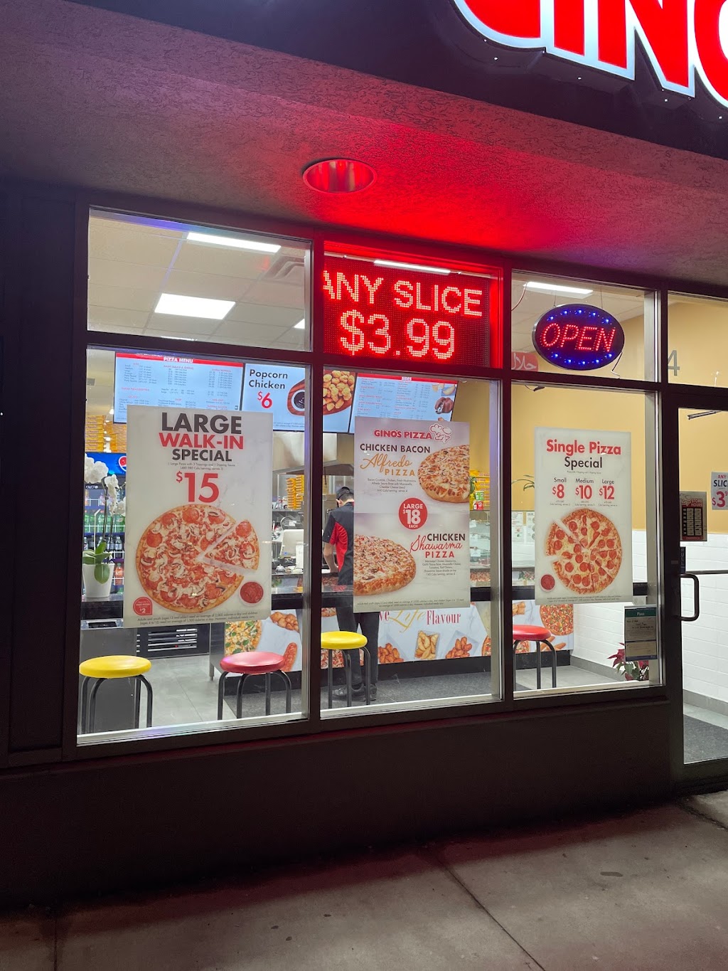Ginos Pizza | 5025 Heatherleigh Ave Unit 4, Mississauga, ON L5V 2Y7, Canada | Phone: (905) 502-0111