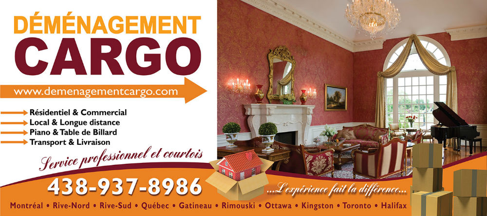 Déménagement Montréal Cargo | 2605 Boulevard de la Côte-Vertu, Saint-Laurent, QC H4R 2A9, Canada | Phone: (438) 937-8986