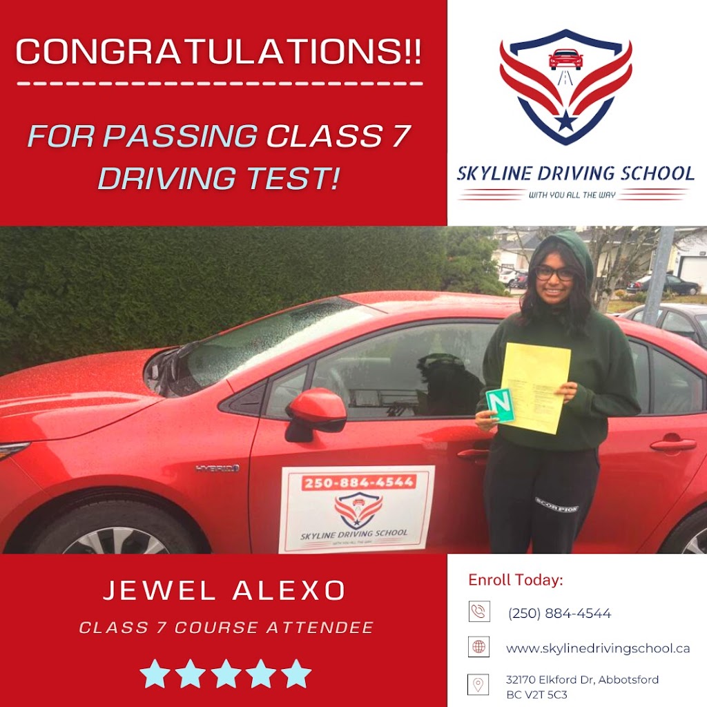 Skyline Driving School | 9598 Northview St, Chilliwack, BC V2P 3Z3, Canada | Phone: (250) 884-4544