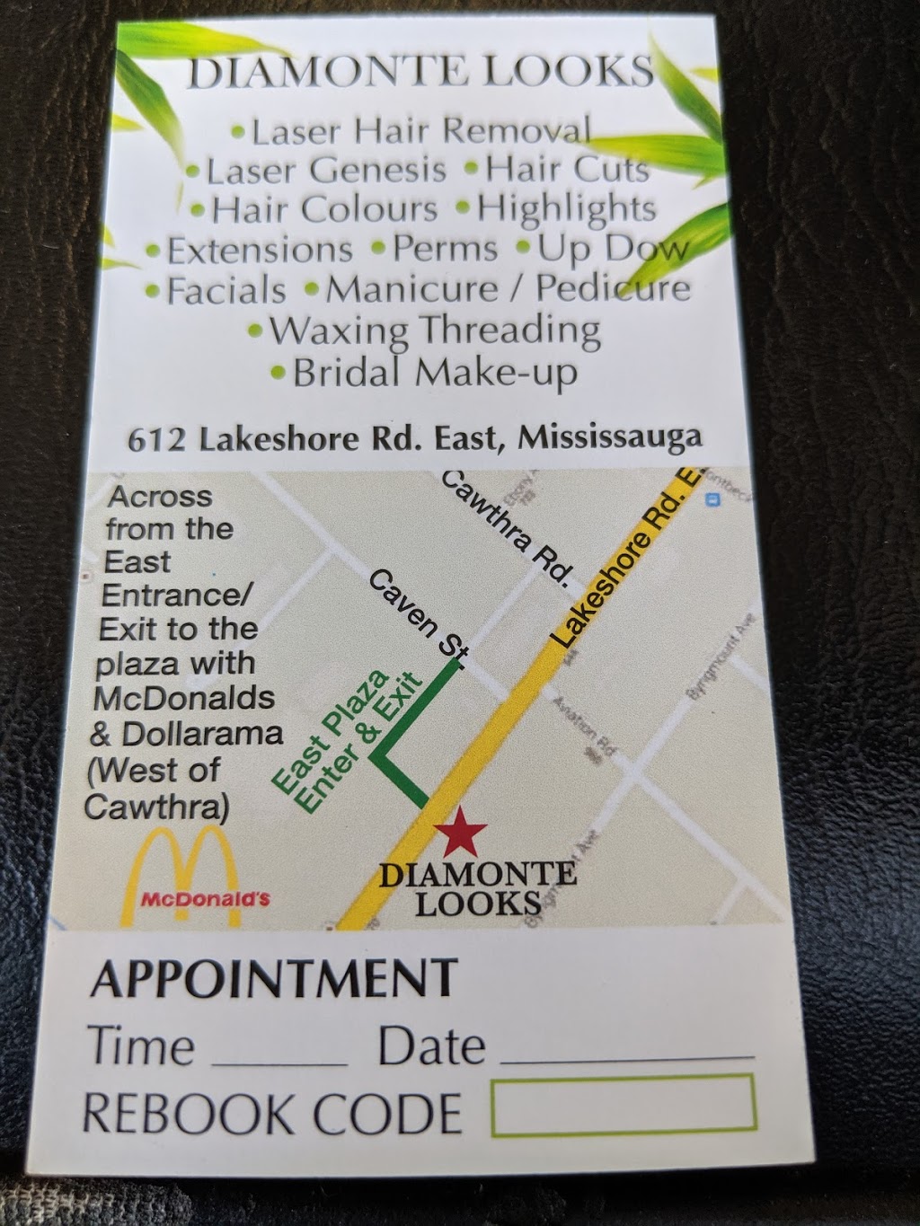 Diamonte Looks | 612 Lakeshore Rd E, Mississauga, ON L5G 1J4, Canada | Phone: (905) 891-7393