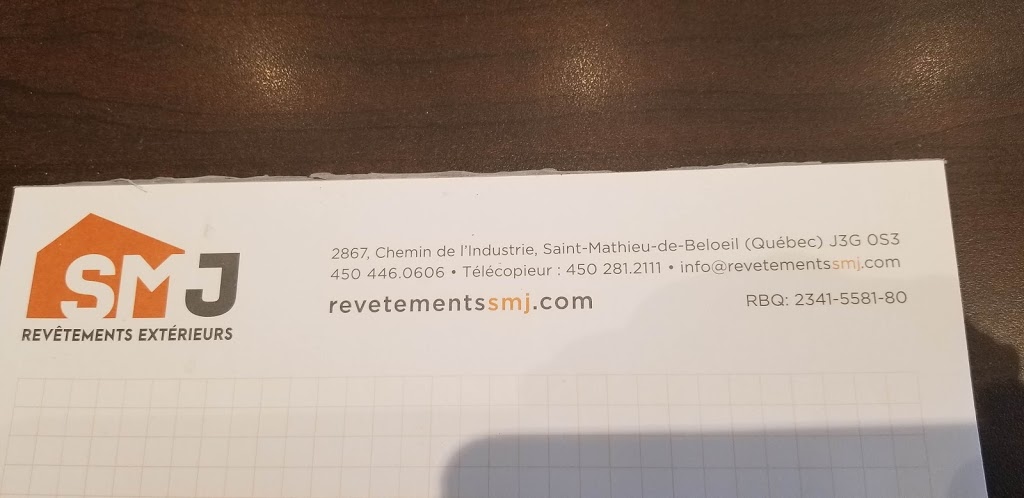 Revêtements Extérieurs SMJ | 2867 Chemin de lIndustrie, Saint-Mathieu-de-Beloeil, QC J3G 4S5, Canada | Phone: (450) 446-0606