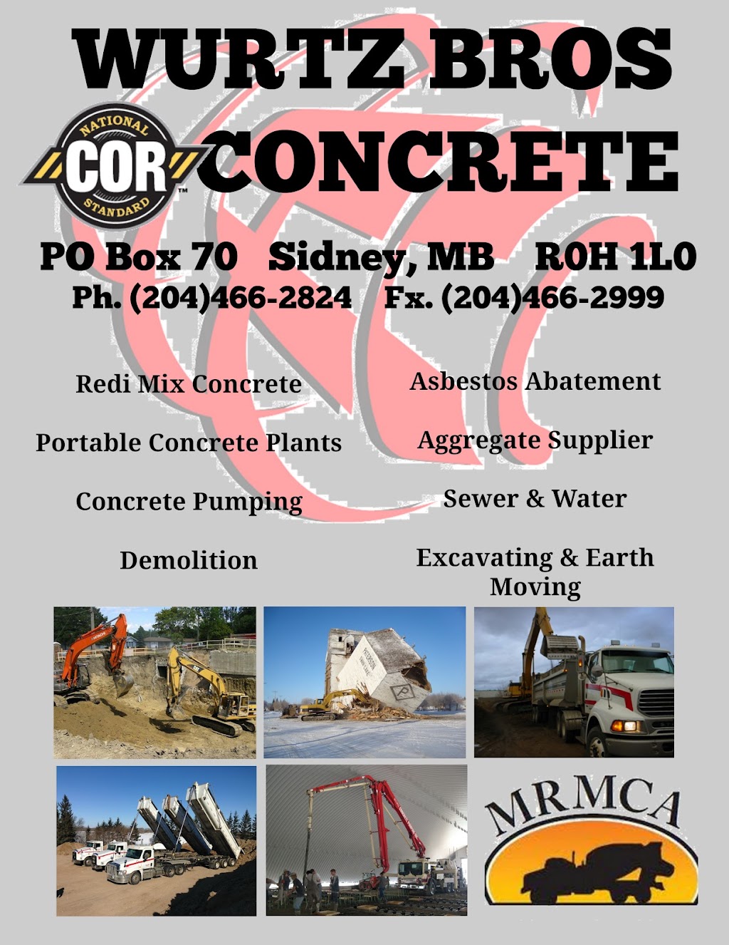 Wurtz Brothers Ltd | NE 26-11-13W, Sidney, MB R0H 1L0, Canada | Phone: (204) 466-2824