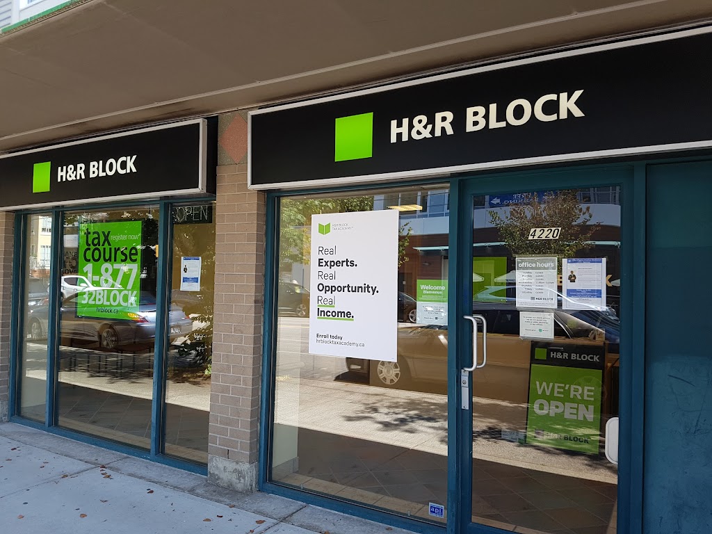 H&R Block | 4292 Dunbar St, Vancouver, BC V6S 2E9, Canada | Phone: (604) 713-1500