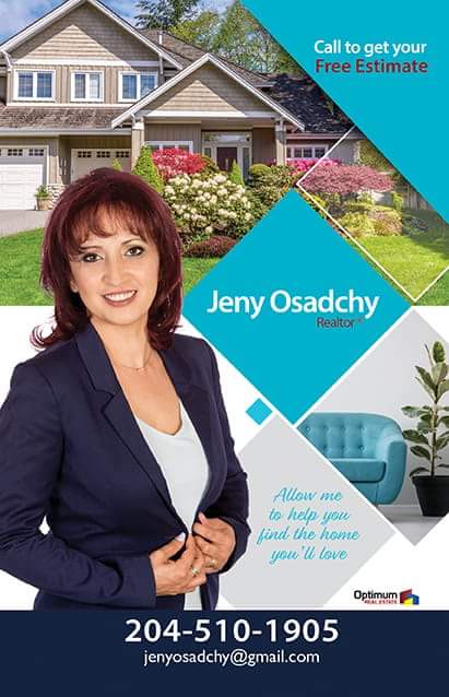 Jeny Osadchy Realtor | 154 Woodfield Bay, Winnipeg, MB R3R 3B1, Canada | Phone: (204) 510-1905