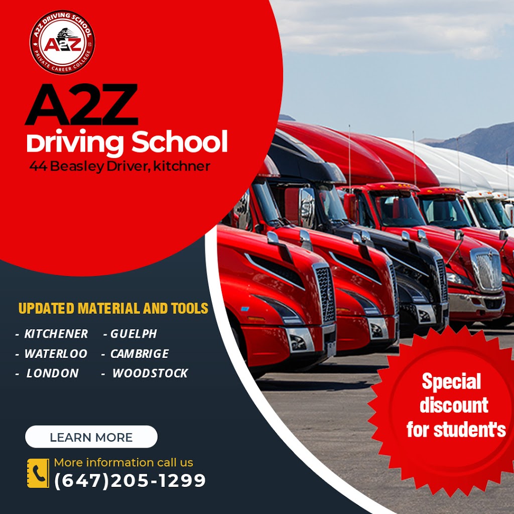 A2z Training School | 44 Beasley Dr Second Floor, Kitchener, ON N2E 1Y6, Canada | Phone: (647) 205-1299