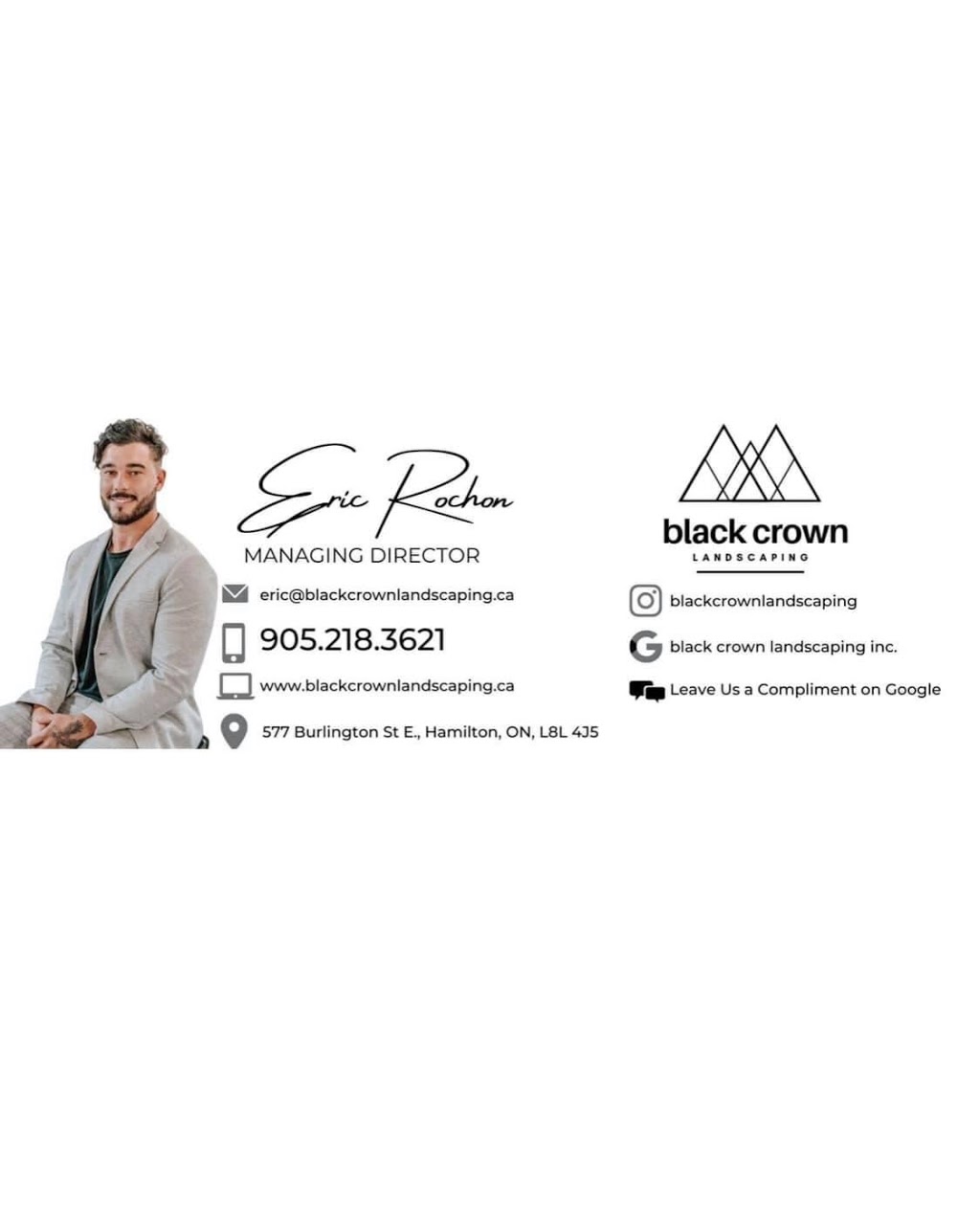 Black Crown Landscaping Inc | 577 Burlington St E, Hamilton, ON L8L 4J5, Canada | Phone: (905) 218-3621