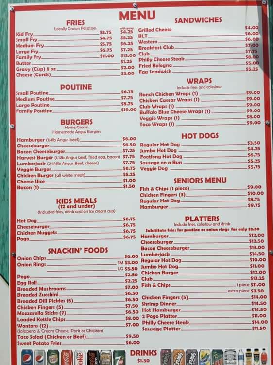 Baker’s Fries | 44 Chambers St, Smiths Falls, ON K7A 2Y4, Canada | Phone: (613) 283-2424
