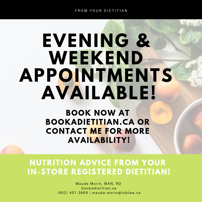 Edie Shaw-Ewald | Registered Dietitian | Atlantic Superstore, 210 Chain Lake Dr, Halifax, NS B3S 1A2, Canada | Phone: (902) 240-6918