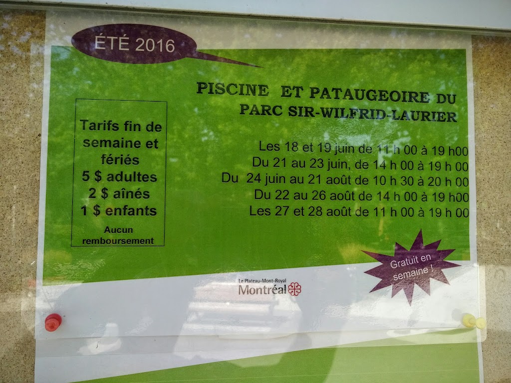 Parc Sir-Wilfrid-Laurier swimming pool | 5200 Rue de Brébeuf, Montréal, QC H2J 3L8, Canada | Phone: (514) 872-4050