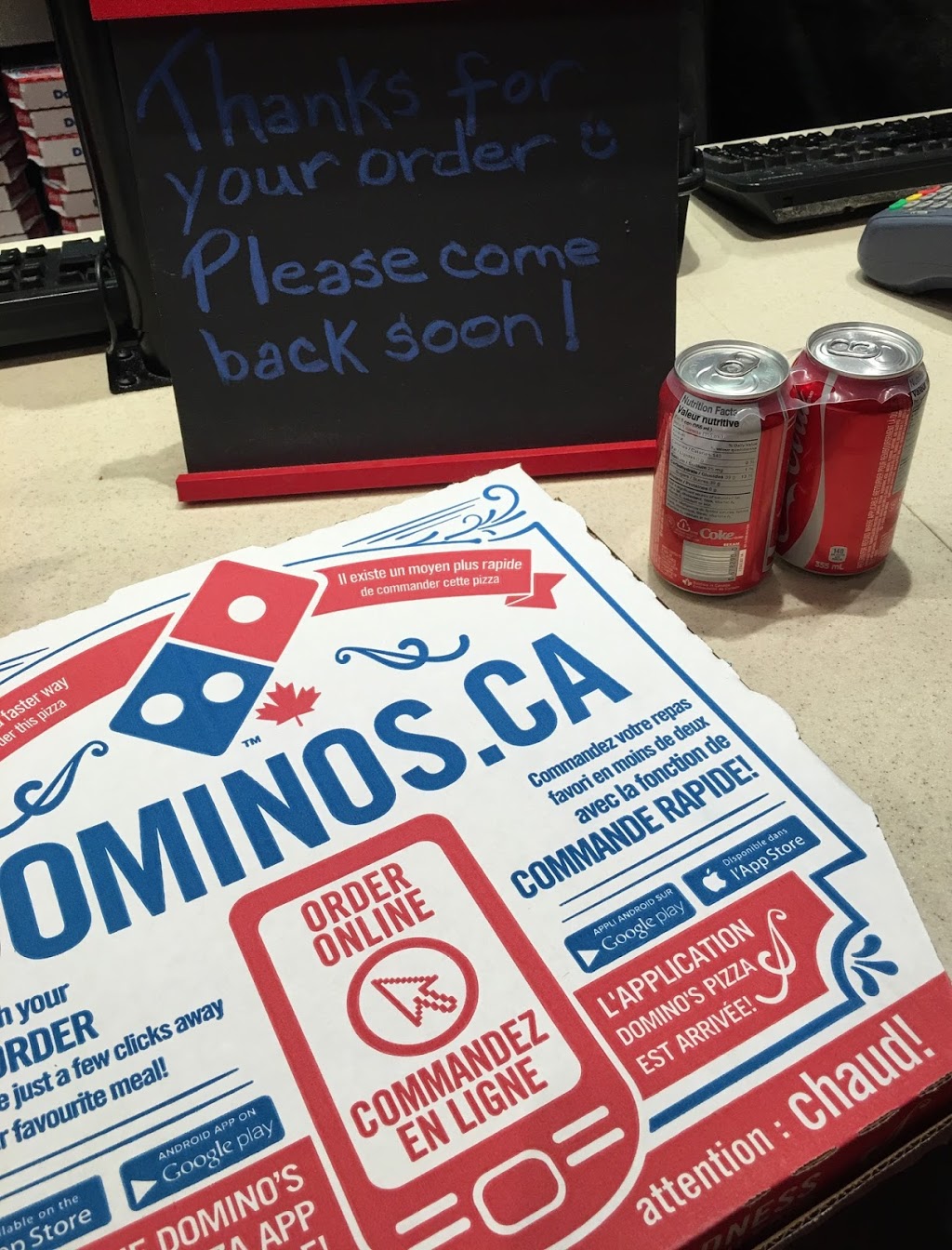 Dominos Pizza | 801 Matheson Blvd W, Mississauga, ON L5V 2N6, Canada | Phone: (905) 755-0596