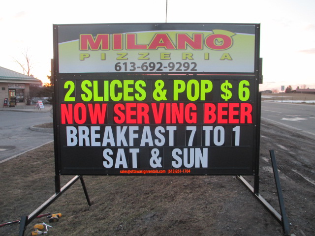 Ottawa Sign Rentals | G-4603 Bank St, Gloucester, ON K1T 3W6, Canada | Phone: (613) 800-7366
