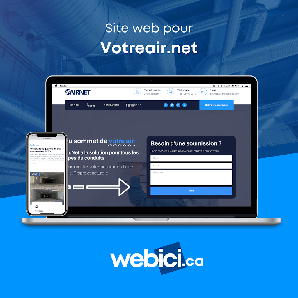 Webici | Agence Web | 1771 Rue des Calèches #203, Québec, QC G3K 0M5, Canada | Phone: (418) 671-0296