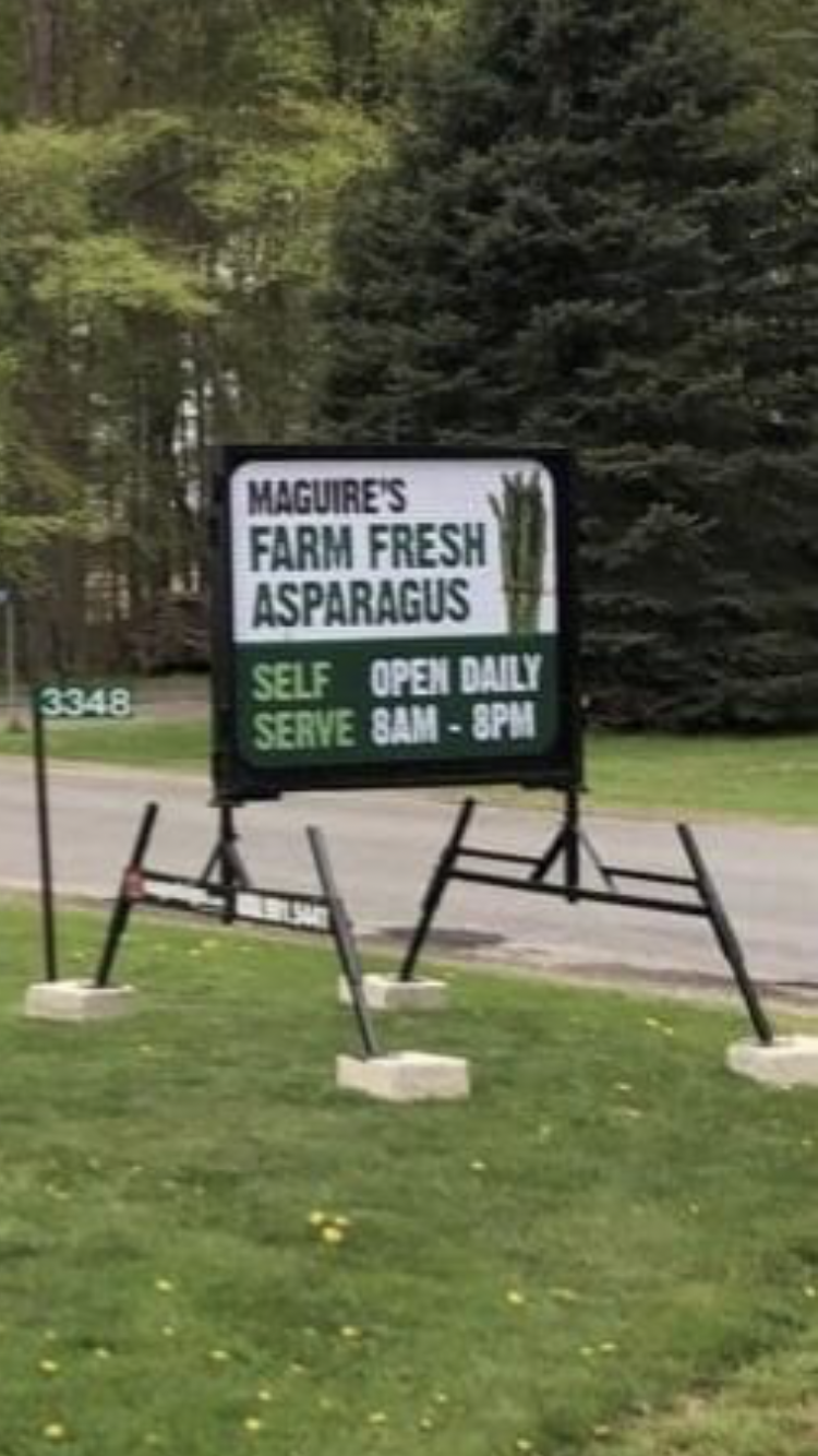 5th Gen Duwyn Farms (Maguire’s)Asparagus Stand | 3348 Swimming Pool Rd, La Salette, ON N0E 1H0, Canada | Phone: (519) 429-4455