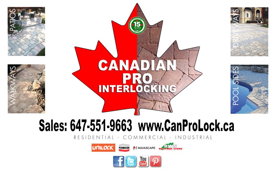 Canadian Pro Interlocking | 3938 Cottrelle Blvd, Brampton, ON L6P 2P9, Canada | Phone: (647) 551-9663