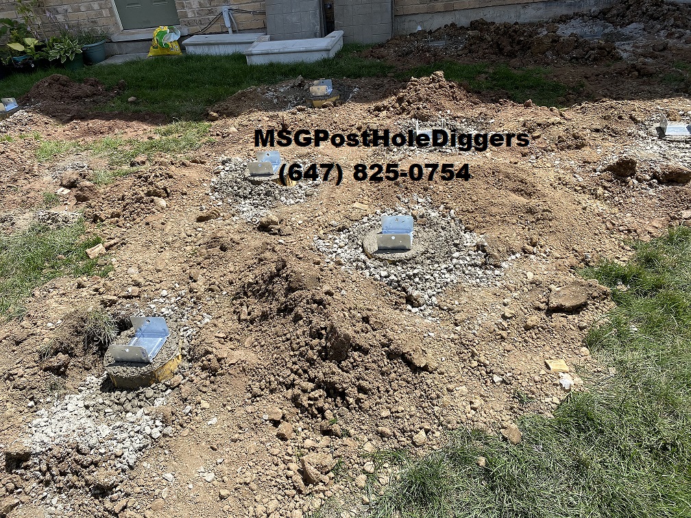 Msg Post Hole Diggers | 1337 Margate Dr, Oshawa, ON L1K 2S5, Canada | Phone: (647) 499-3807