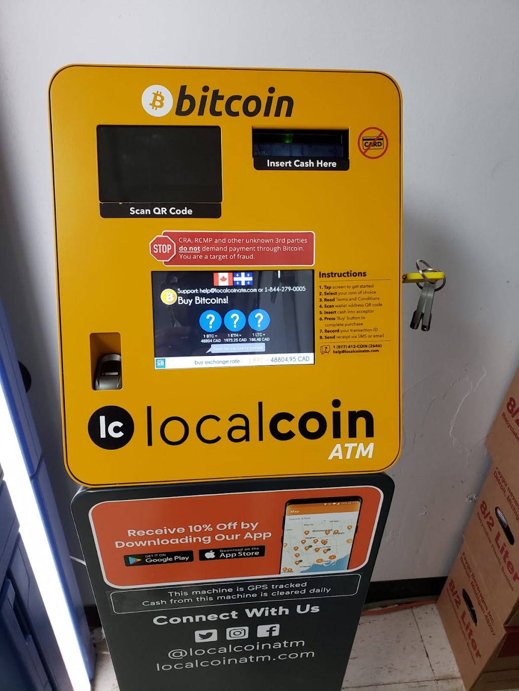 Localcoin Bitcoin ATM - Young Food Mart | 96 Young St, Winnipeg, MB R3C 1Y6, Canada | Phone: (877) 412-2646