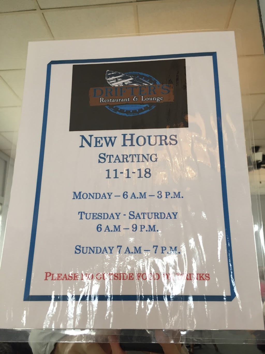 Drifters Restaurant & Lounge | 201 N Riverside Ave A7, St Clair, MI 48079, USA | Phone: (810) 329-4913