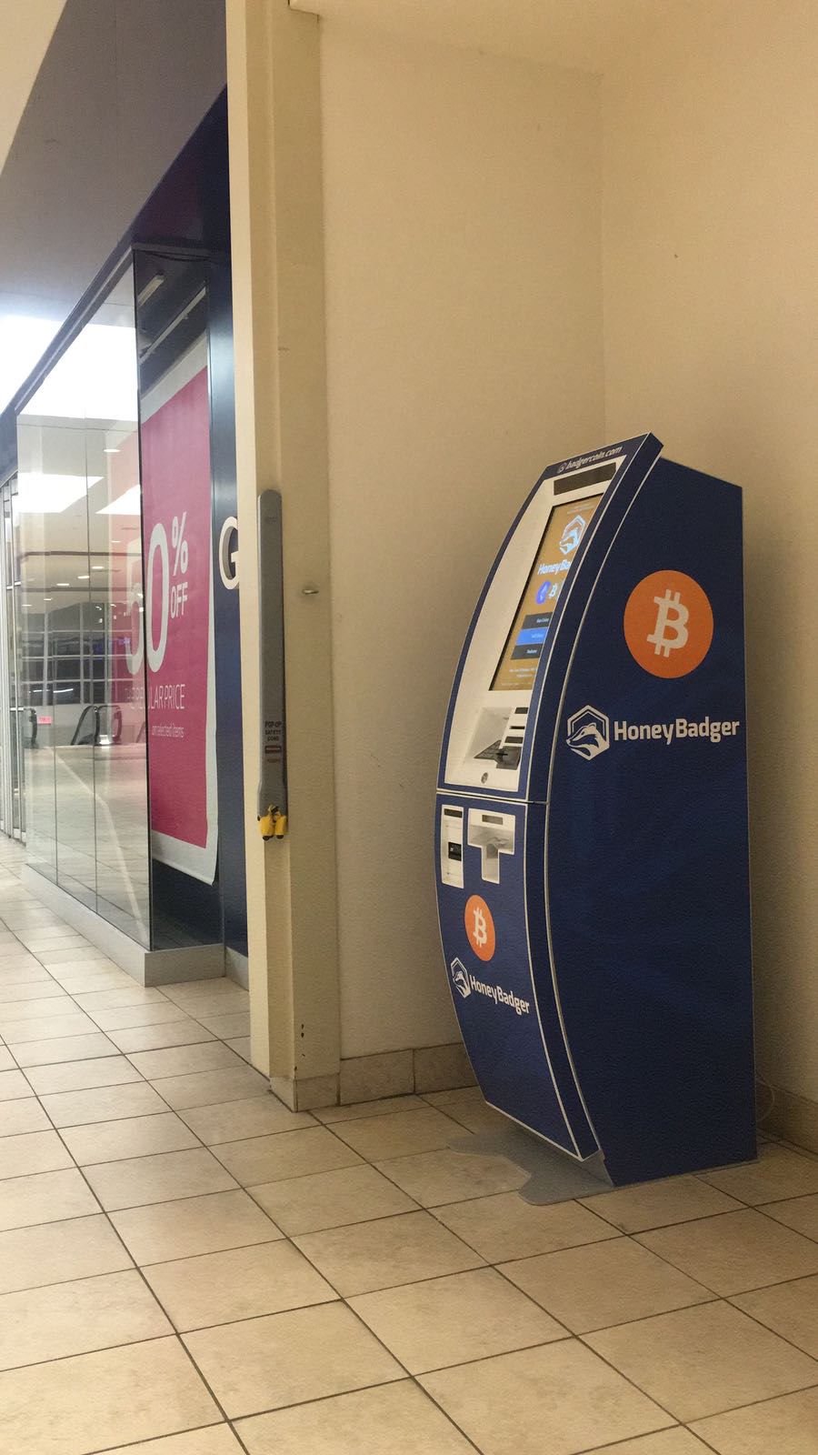 HoneyBadger Bitcoin ATM at Dufferin Mall | 900 Dufferin St, Toronto, ON M6H 4A9, Canada | Phone: (604) 787-1220