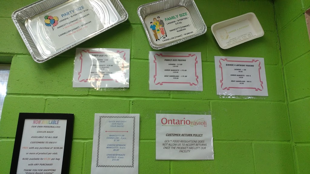 Ontario Ravioli LTD | 121 Brockley Dr, Hamilton, ON L8E 3C4, Canada | Phone: (905) 561-4132
