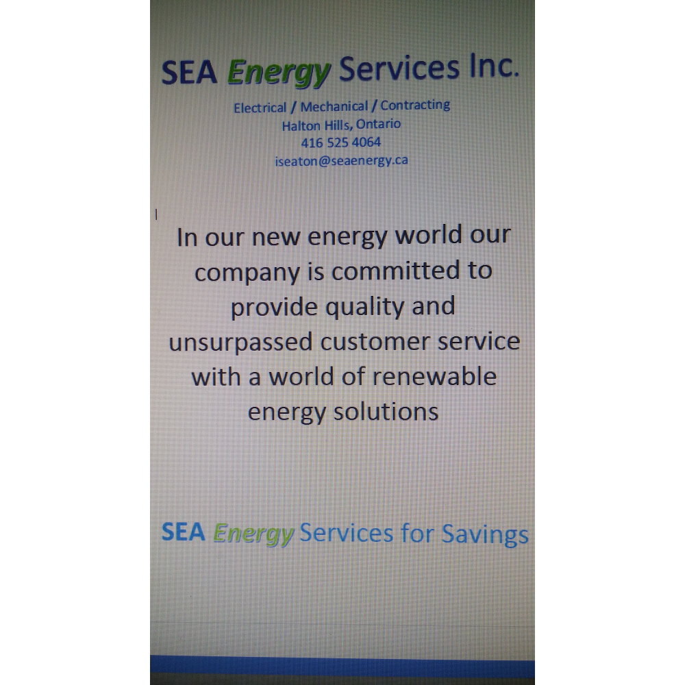 Sea Energy Services Inc. | 32 Hewson Crescent, Georgetown, ON L7G 2N9, Canada | Phone: (416) 525-4064