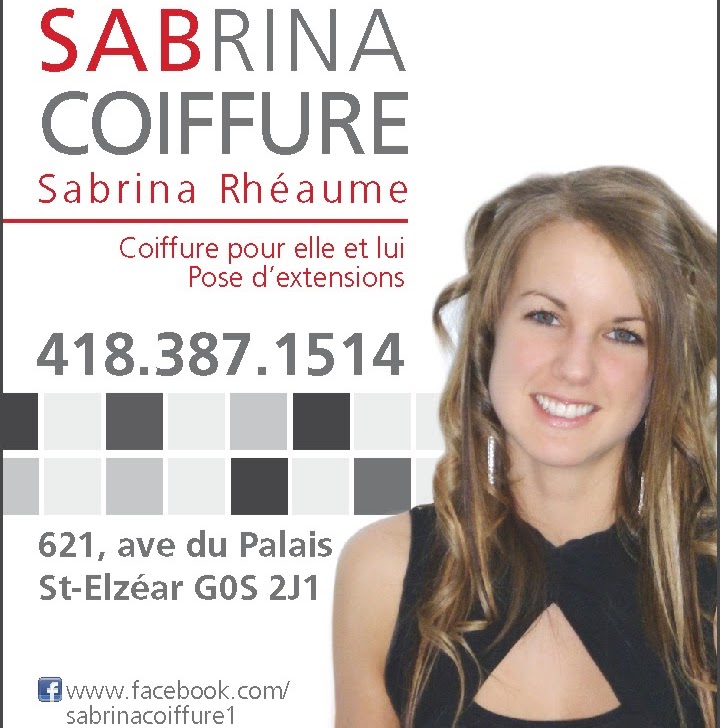 Sabrina Coiffure | 621 Av du Palais, Saint-Elzéar, QC G0S 2J1, Canada | Phone: (418) 387-1514