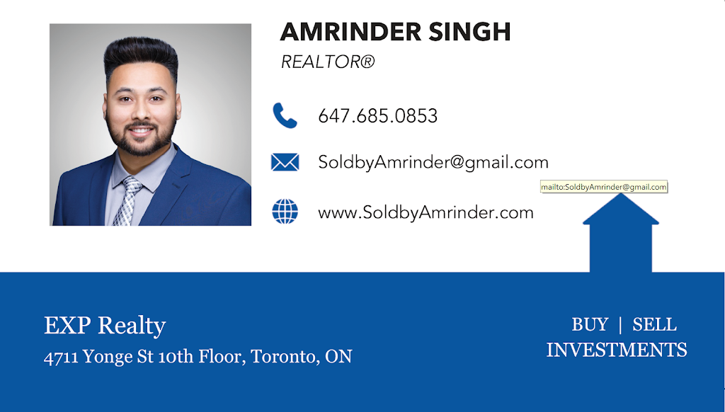 EXP Realty Brokerage - Amrinder Singh Real Estate Agent | 1204 Caen Ave, Woodstock, ON N4T 0J4, Canada | Phone: (647) 685-0853