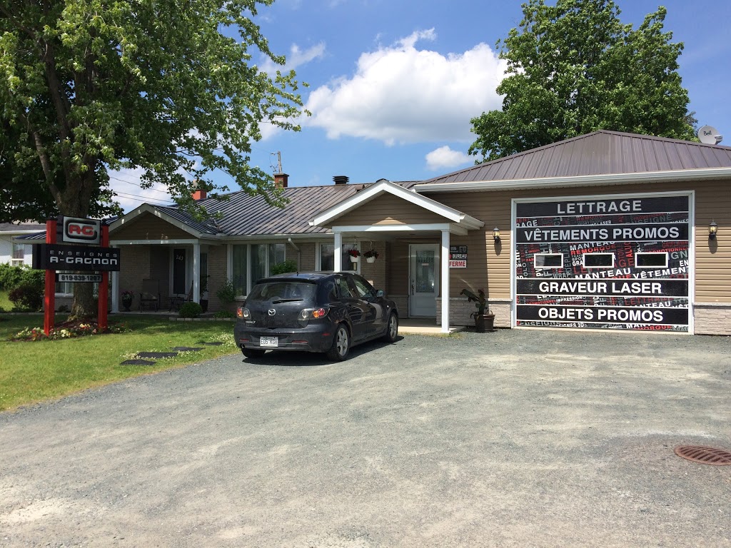 Enseignes A-Gagnon | 243 Rue Water, Danville, QC J0A, Canada | Phone: (819) 839-1287