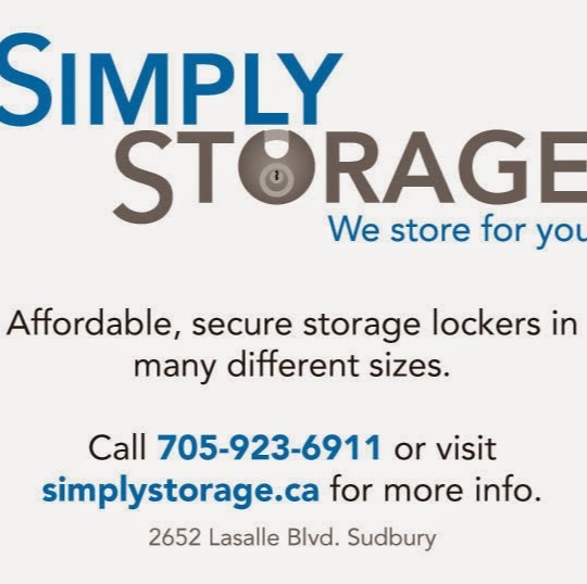 Simply Storage Inc. | moving company | 2652 Lasalle Blvd, Sudbury, ON P3A 4R7, Canada | 7059236911 OR +1 705-923-6911